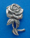 sterling silver rose pin and pendant
