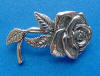 sterling silver rose pin and pendant