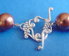 beautiful sterling silver toggle clasp