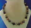 Mulit-color south sea shell pearl necklace