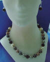 14mm south sea shell pearl necklace and matching earrings