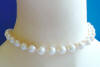 creme rose crystal pearl necklace