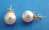 crystal pearl 14k gold earrings