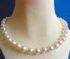 creme rose crystal pearl necklace
