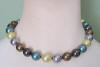 multi-color shell pearl necklace