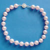 rosaline crystal pearl necklace