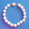 shell pearl necklace with vintage mabe pearl clasp