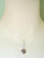 single coin pearl with cubic zirconia drop necklace
