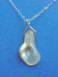 natural mother of pearl calla lily necklace