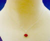 single red rose necklace