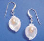 white mother of pearl calla lily earrings