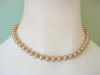 8mm bronze crystal pearl necklace