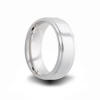 7mm wide cobalt chrome heavy stone rings (r) wedding band