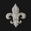 new orleans wedding rhinestone fleur de lis wedding brooch or hair comb