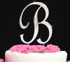 b cake topper