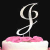 j cake topper