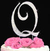 q cake topper