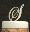 color monogram cake topper