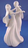 porcelain bride and groom wedding cake topper