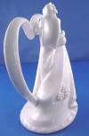 bride and groom porcelain wedding cake topper figurine