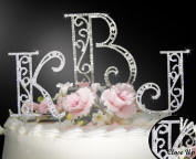 monogram wedding cake topper