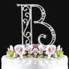 close-up of letter b cake topper
