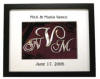 the shadow box for monogram wedding cake toppers available in 2 sizes