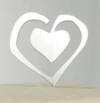 wmi heart wedding cake topper