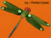 vdc ivy dragonfly garden friends with peridot crystals
