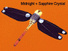 vdc midnight dragonfly with sapphire crystals