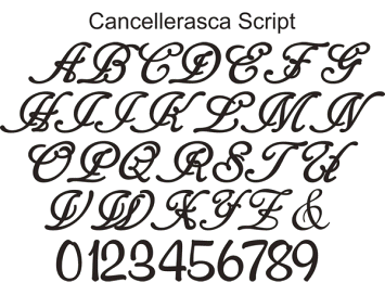 monogram wedding cake topper cancellerasca font