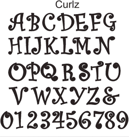 monogram wedding cake topper curlz font