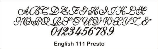 monogram wedding cake topper eng 111 presto font style