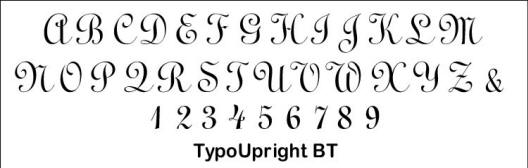 monogram wedding cake topper typoupright font