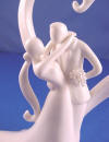 stylish embrace porcelain bride and groom figurine wedding cake topper