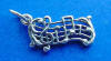 sterling silver music charm