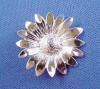 sterling silver sunflower charm