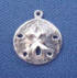 sterling silver sand dollar charm