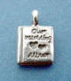 sterling silver 3-d our wedding album charm