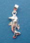 sterling silver dolphin charm