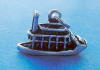 sterling silver 3-d riverboat charm