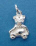 sterling silver teddy bear charm