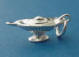 sterling silver 3-d magic genie lamp charm