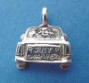 sterling silver just married car charm