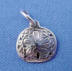 sterling silver sand dollar charm