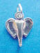 sterling silver elephant head charm