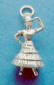 sterling silver 3-d spanish dancer charm