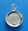 sterling silver 3-D gold mining pan charm