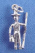 sterling silver 3-d hillbilly man charm