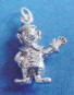 sterling silver clown charm